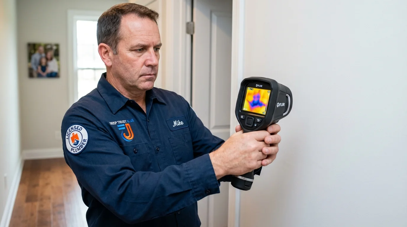 Thermal imaging leak detection by Johns Plumbing LLC in Skokie
